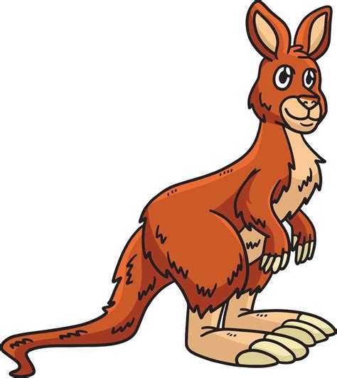 Kangaroo Cartoon Colored Clipart Illustration 23088306 Vector Art At