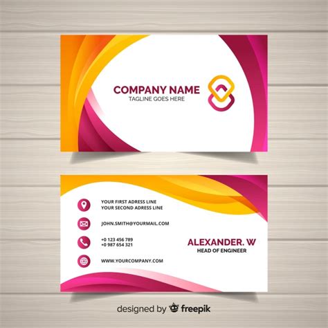 This is a complete branding kit that includes templates for all sorts of stationery designs. Business card template Vector | Free Download