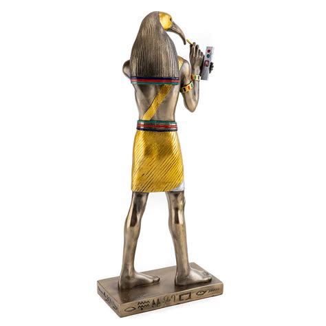 Egyptian Statue Of Thoth Ancient Egyptian God Of Wisdom 2 Color Made In Egypt