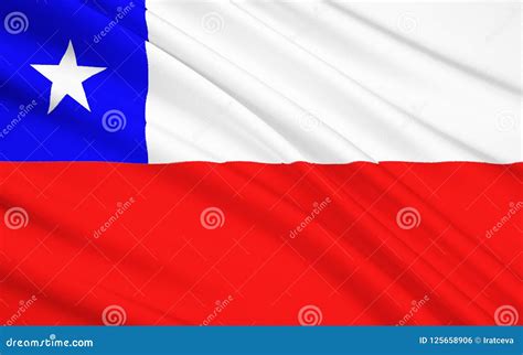 Flag Of Republic Of Chile Santiago Stock Photo Image Of Continent