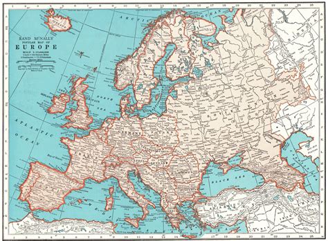 Wall Size Map Of Europe Mural Wall