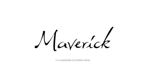 Maverick Name Tattoo Designs Artofit