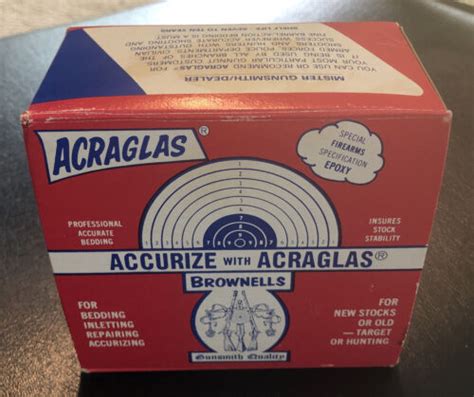 Brownells Acraglas Bedding Kit Stock Made In The Usa Firearms Epoxy