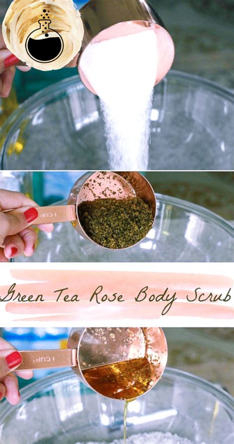 Simple Diy Green Tea Body Scrub With Rose Infusion