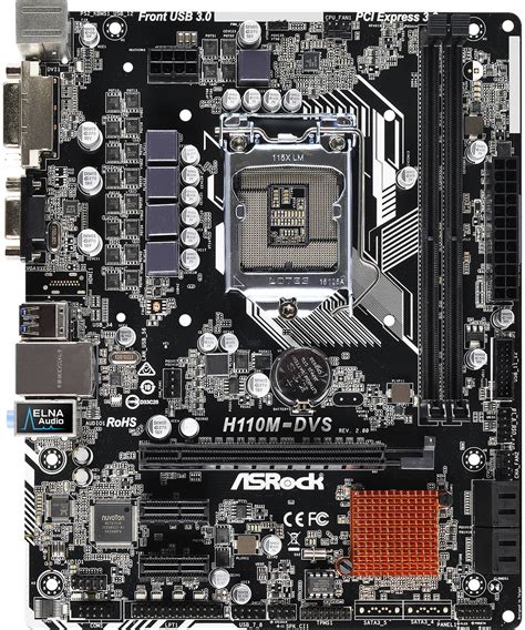 Asrock H110m Dvs R20 Motherboard Specifications On Motherboarddb