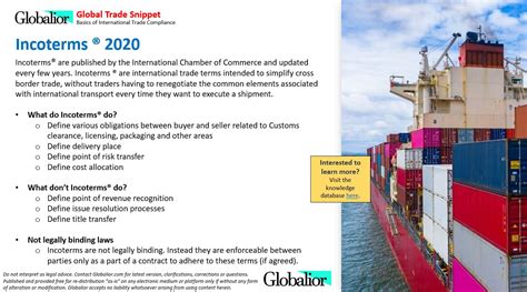 Incoterms 2020 Globalior