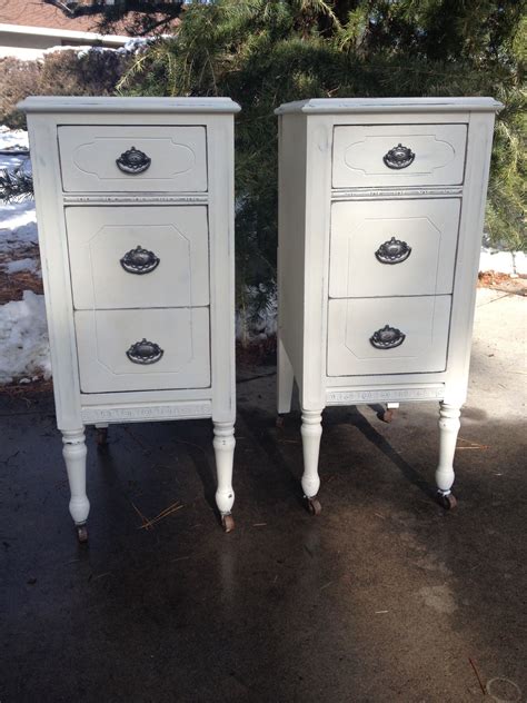 Yaheetech mid century bedside table nightstand. Narrow nightstands, but lots of storage. In some other ...