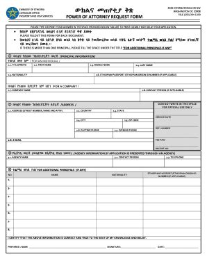 Form popularity ethiopian embassy washington dc passport renewal form. Ethiopian Embassy Dc Power Of Attorney - Fill Online, Printable, Fillable, Blank | PDFfiller