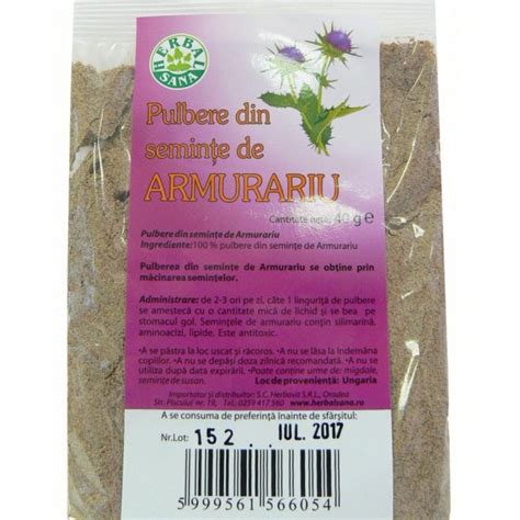 Armurariu Pulbere 40 G Herbavit Herbavit Naturisti Ro