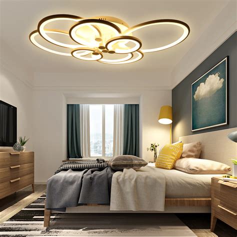 8 Heads Modern Ceiling Light Led Acrylic Lamp Chandeliers For Living