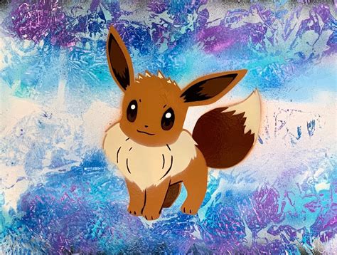 Eevee Pokemon Eevee Art Spray Paint Art Pokemon Art Etsy