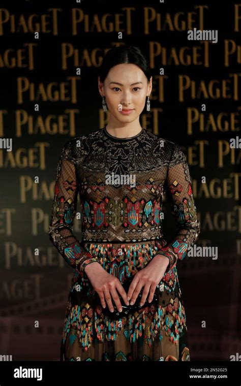 Hong Kong Actress Isabella Leong Poses On The Red Carpet Of The 33rd