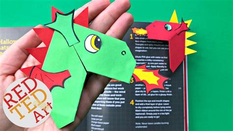 Easy Dragon Corner Bookmark Diy Chinese New Year Dragon Craft Youtube