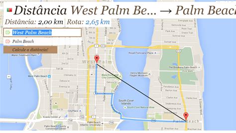 Map of miami beach area hotels: Palm beach mapa 2 | Miami é Florida