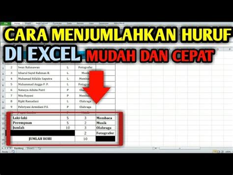 We did not find results for: Cara Menjumlahkan Huruf di Excel Mudah dan Cepat - YouTube