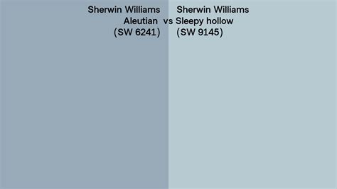 Sherwin Williams Aleutian Vs Sleepy Hollow Side By Side Comparison
