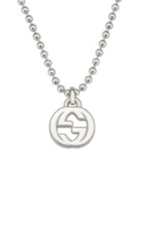 Gucci Sterling Silver Interlocking G Necklace Ybb47921700100u