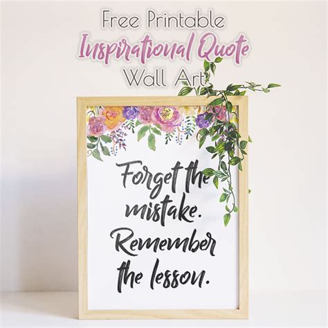Printable Inspirational Wall Art Transform Your Home With These Free