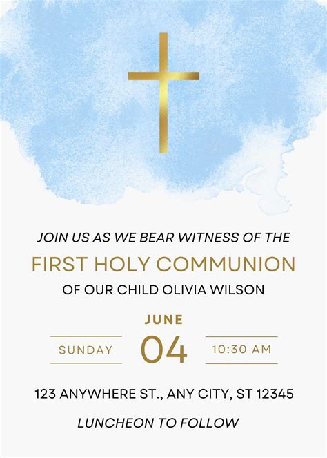 First Communion Invitations For Twins