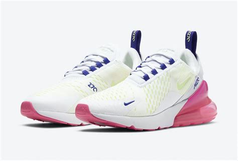 Nike Air Max 270 Highlighted With Neon Green And Pink Sneaker Novel