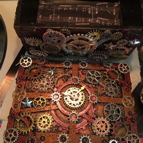 Steampunk Altered Jewelry Box Created By Justine Helleson Steampunk Art Altered Boxes Steampunk