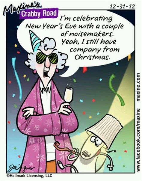 Pin By Missy Pfledderer On Maxine Funny New Year New Year Cartoon Maxine