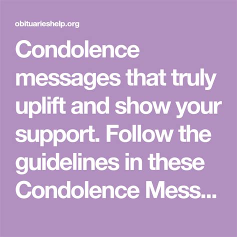 Condolence Messages That Truly Uplift And Show Your Support Follow The