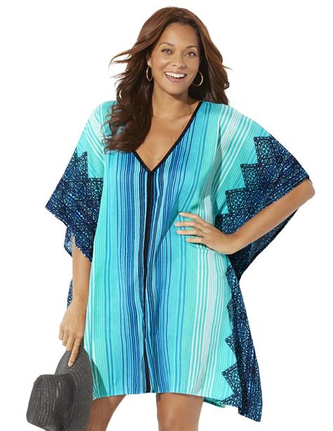 Swimsuitsforall Swimsuits For All Womens Plus Size Kelsea Cover Up