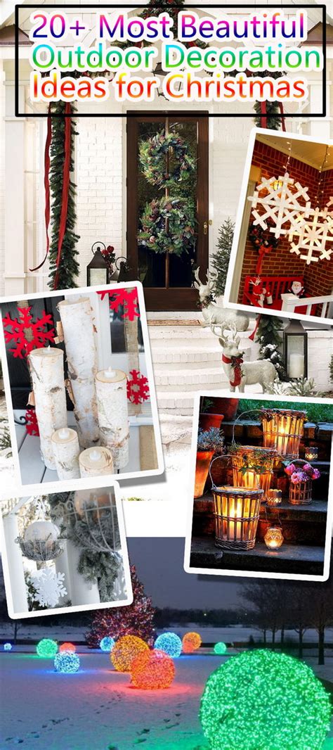 20 Most Beautiful Outdoor Decoration Ideas For Christmas 2022