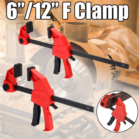 Heavy Duty F Clamp Woodworking Quick Grip Bar Plastic Grip Wood Clamp