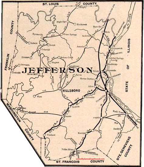 Jefferson County Missouri 1904 Map