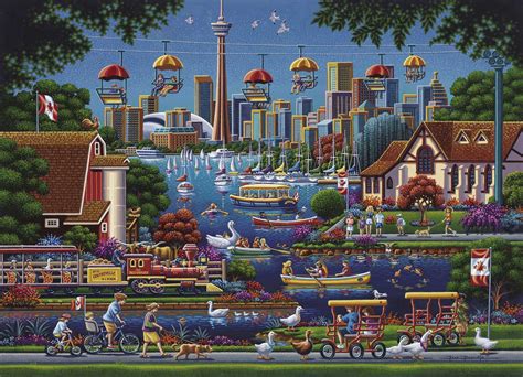 Toronto Island 1000 Pieces Dowdle Folk Art Puzzle Warehouse