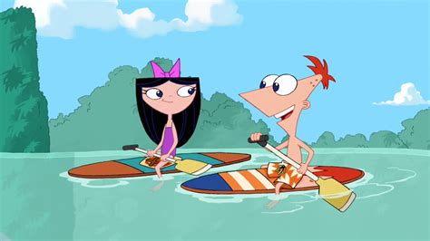 Image Phineas And Isabella Steer The Water Phineas And Ferb