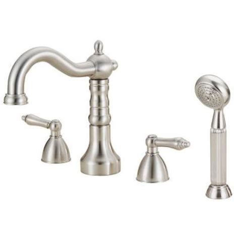 Choose from a modern or traditional design in the finish that best suits your bathroom's design style. Design House Dunhill 2-Handle Deck-Mount Roman Tub Faucet ...