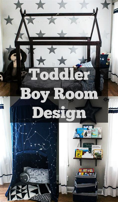 Make your kids room feel a little more sophisticated by stacking their books on wall mounted shelves. Take A Look Through Our Toddler Room Designs | Happily Hughes