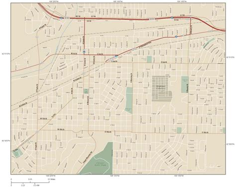 Casper Downtown Wall Map By Map Resources Mapsales