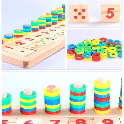 Kids Wooden Montessori Materials Learning To Count Numbers R