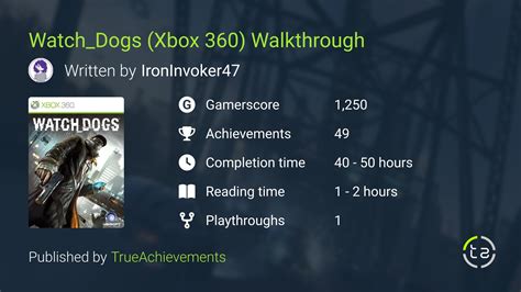 Watchdogs Xbox 360 Walkthrough
