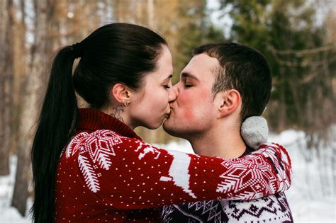 Free Photo Kissing Woman And Man Man Young Woman Free Download