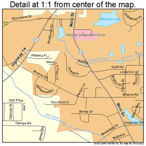 Millbrook Alabama Street Map 0148712