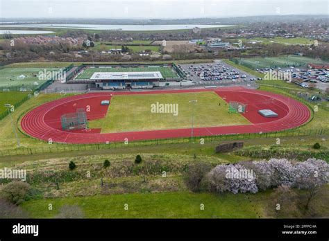Aerial View Of Elmbridge Xcel Sports Hub Sunbury On Thames Surrey Uk