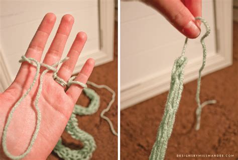 Finger Knit Yarn Leis Tutorial Designs By Miss Mandee