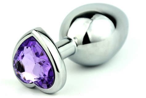 New Design Beautiful Heart Shape Jewelry Anal Plug Butt Beads Anus