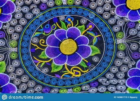 colorful-mexican-flower-textiles-cloth-handicrafts-san-antonio-texas-stock-image-image-of