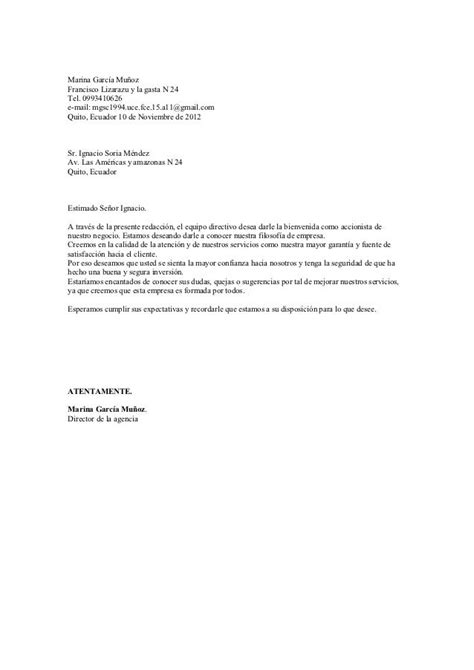 Carta De Bienvenida Empleado Recipes Site O