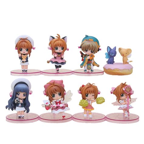 Buy 8pcsset Anime Cardcaptor Sakura Mini Cute Figure