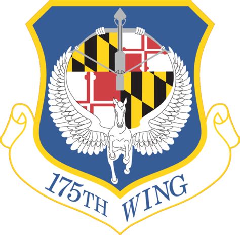Coat Of Arms Crest Of 175th Wing Maryland Air National Guardpng