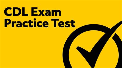 Cdl Exam Practice Test Youtube