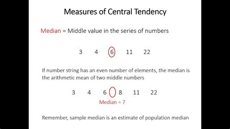 1 Central Tendency Mean And Median Youtube