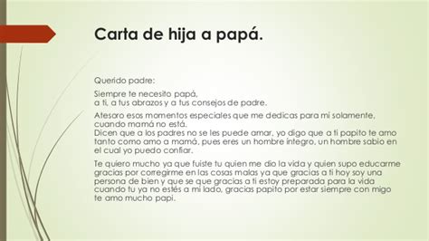 Cartas Para Papa De Su Hija Imagui